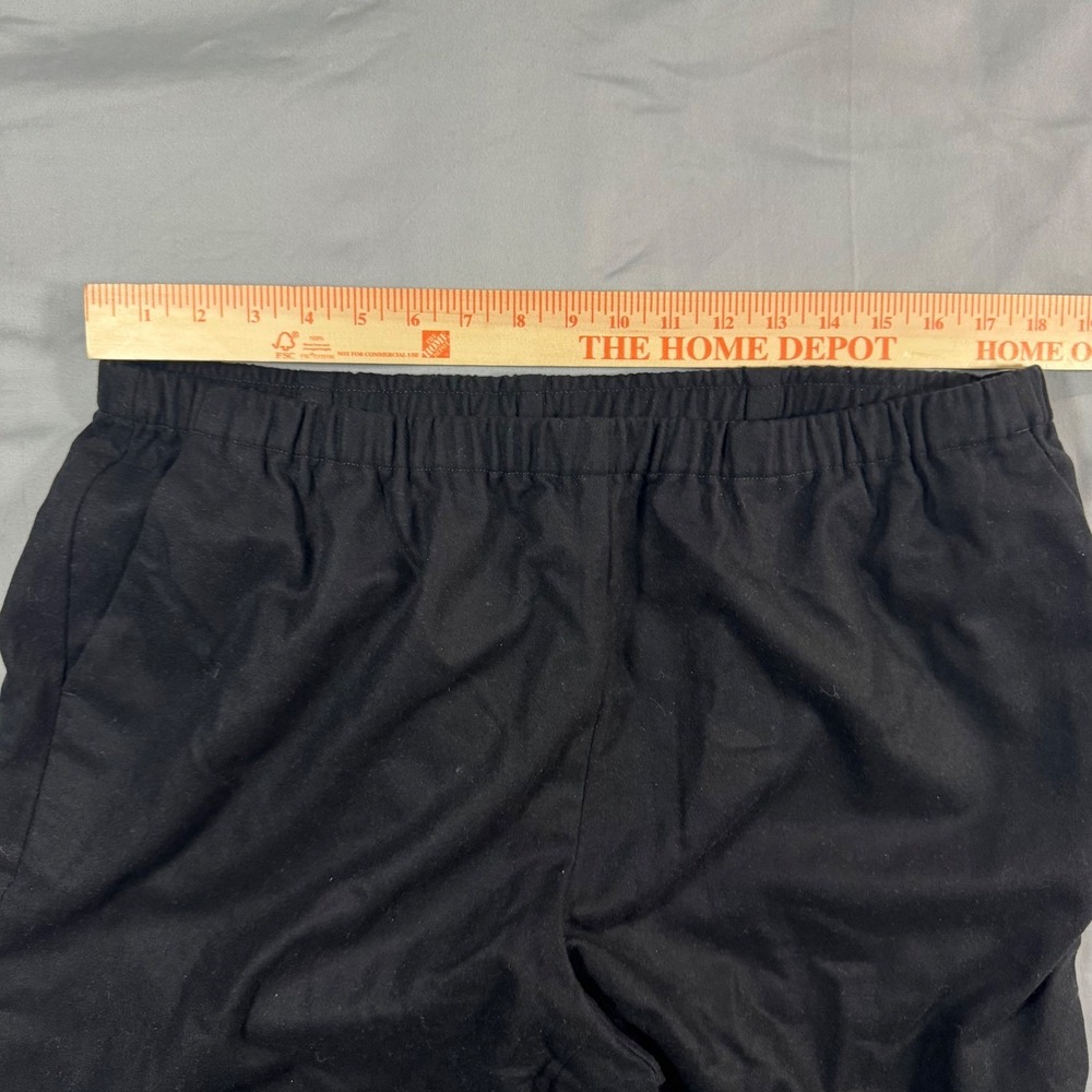 NWT Eileen Fisher Soft Wool Flannel Tapered Ankle Pants Black Women's 1X $228 - Picture 5 of 10